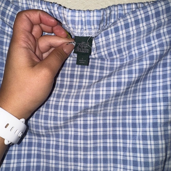 Wild Fable A-Line Mini Skirt in Blue and White - Picture 3 of 4